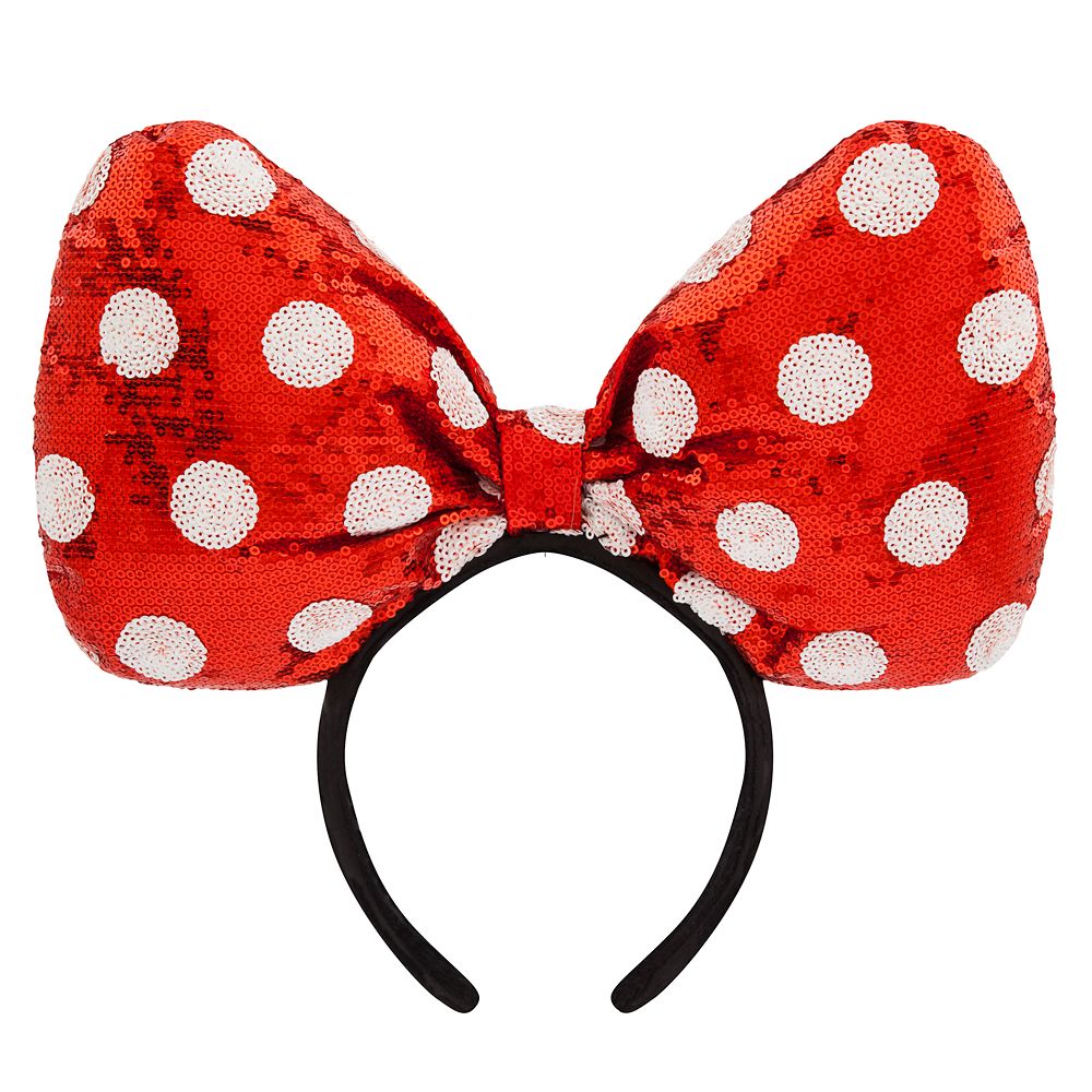 Wishlist - Ear Headband: Minnie Mouse Giant Red Sequined Bow